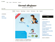 Tablet Screenshot of eternal-allegiance.com